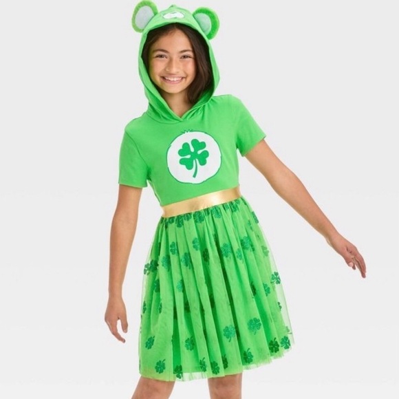 Care Bears Girls' Lucky St. Patrick's Day Tutú Dress NWT Size M8 - Picture 5 of 15